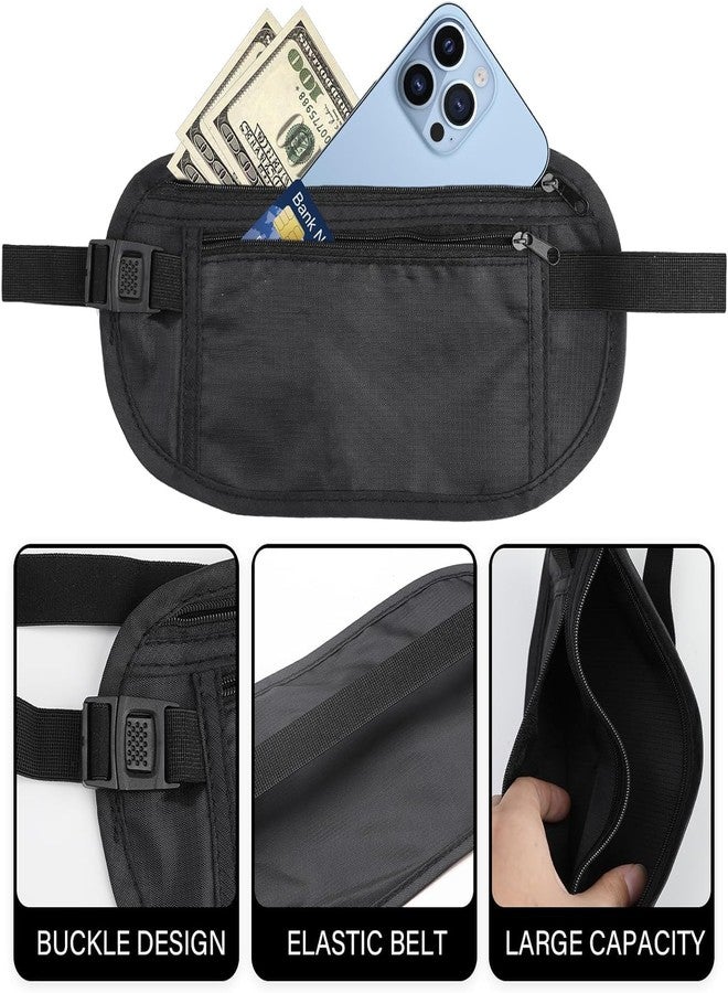 Pekos Orrda Waist Belt Secure Travel Money Belt | Hidden Cloth Pouch Wallet for Passport and Cash | Slim Secret Security Storage Bag (Multicolor) - Image 3